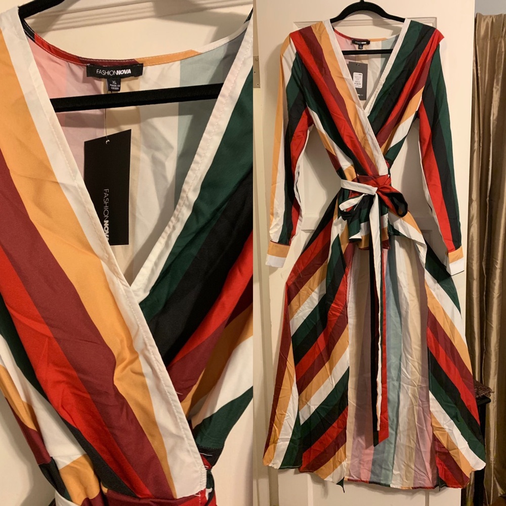 Colorful Wrap top